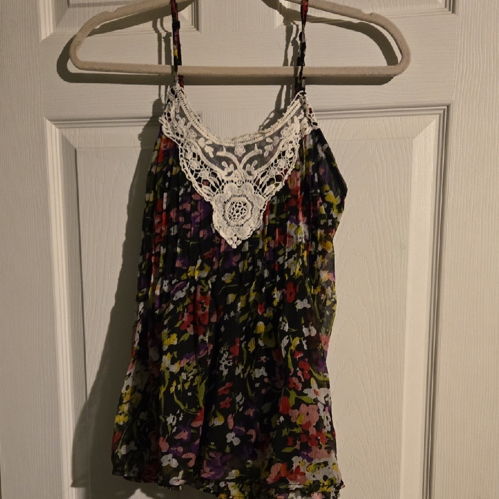 Passport Floral Tank Top Size M
